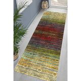 Ontheclouds Kilim Desenli Etnik Dijital Baskı Yıkanabilir Kaymaz Taban Modern Salon Halı Ve Yolluk, 60 x 120 Karışık