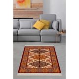 Ontheclouds Kilim Desenli Etnik Dijital Baskı Yıkanabilir Kaymaz Taban Modern Salon Halısı Ve Yolluk, 100 x 150 MEG950E