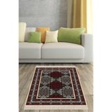 Ontheclouds Kilim Desenli Etnik Dijital Baskı Yıkanabilir Kaymaz Taban Modern Salon Halısı Ve Yolluk, 100 x 500 MEG951U