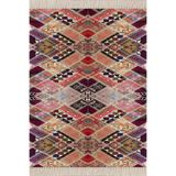 Ontheclouds Kilim Desenli Renk Geçişli Yıkanabilir Kaymaz Taban Leke Tutmaz Etnik Salon Halısı Ve Yolluk, 100 x 500 BLT-S-368U