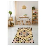 Ontheclouds Kilim Görünümlü Dijital Baskılı Kaymaz Taban Modern Salon Halısı Ve Yolluk, 100 x 200