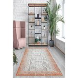Ontheclouds Kırmızı Nakış Işlemeli Eskitme Yıkanabilir Kaymaz Taban Leke Tutmaz Modern Salon Halısı Ve Yolluk, 160 x 250