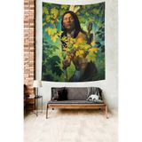 Ontheclouds Kızıldereli Leke Tutmaz Kumaş Duvar Örtüsü Duvar Halısı Tapestry, 35 x 50