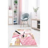 Ontheclouds Makyaj Çantası Desenli Modern Dijital Baskı Yıkanabilir Kaymaz Taban Salon Halı Ve Yolluk, 160 x 160