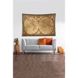Ontheclouds Mantar Kuzey Yıldızı Orangutan Leke Tutmaz Kadife Dokulu Kumaş Duvar Örtüsü Duvar Halısı Tapestry, 100 x 140