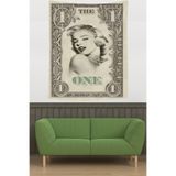 Ontheclouds Mariyln Monreo One Dolar Leke Tutmaz Kumaş Duvar Örtüsü Duvar Halısı Tapestry, 100 x 140