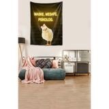 Ontheclouds Maske Mesafe Psikolog Yıkanabilir Leke Tutmaz Kumaş Duvar Örtüsü Duvar Halısı Tapestry, 140 x 140