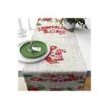 ontheclouds Merry Christmas Çiçek Desen Leke Tutmaz Kumaş Runner 40x140 cm, TYCUXWOE3N169660648150352