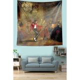 Ontheclouds Michael Jackson Sanatsal Leke Tutmaz Kumaş Duvar Örtüsü Duvar Halısı Tapestry, 70 x 70