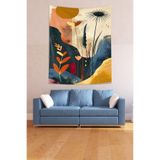 Ontheclouds Modern Tasarım Bohem Çiçek Temalı Leke Tutmaz Kumaş Duvar Örtüsü Duvar Halısı Tapestry, 70 x 100