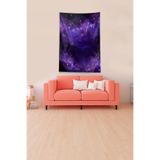 Ontheclouds Mor Galaksi Desenli Leke Tutmaz Kadife Kumaş Duvar Örtüsü Duvar Halısı Tapestry, 70 x 100