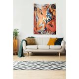 Ontheclouds Multirenk Aynanın Karşısındaki Yansıma Leke Tutmaz Kadife Kumaş Duvar Örtüsü Duvar Halısı Tapestry, 70 x 70