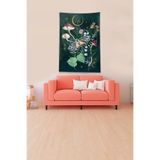 Ontheclouds Multirenk Mushroom Mantar Leke Tutmaz Kadife Kumaş Duvar Örtüsü Duvar Halısı Tapestry, 140 x 140, 140 x 140 DWLL373D