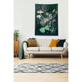 Ontheclouds Multirenk Mushroom Mantar Leke Tutmaz Kadife Kumaş Duvar Örtüsü Duvar Halısı Tapestry, 140 x 140, 140 x 140 KWLL373D