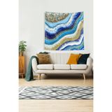 Ontheclouds Multirenk Okyanus Mermeri Leke Tutmaz Kadife Kumaş Duvar Örtüsü Duvar Halısı Tapestry, 35 x 50