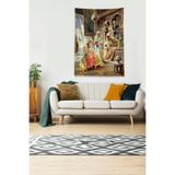 Ontheclouds Multirenk Osmanlı Sultanları Leke Tutmaz Kadife Kumaş Duvar Örtüsü Duvar Halısı Tapestry, 140 x 230