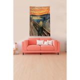 Ontheclouds Multirenk Scream - Çığlık Leke Tutmaz Kadife Kumaş Duvar Örtüsü Duvar Halısı Tapestry, 100 x 140
