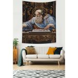 Ontheclouds Müzik Temalı Dj Desen Leke Tutmaz Kumaş Duvar Örtüsü Duvar Halısı Tapestry, 35 x 50