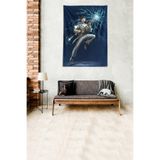 Ontheclouds Nicola Tesla Electric Yıkanabilir Leke Tutmaz Kumaş Duvar Örtüsü Duvar Halısı Tapestry, 70 x 100, 70 x 100 WLL045A