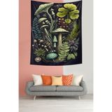 Ontheclouds Ormandaki Mantar Ve Sihirli Bitkiler Leke Tutmaz Kumaş Duvar Örtüsü Duvar Halısı Tapestry, 140 x 230