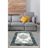 Ontheclouds Osmanlı Desen Çerçeveli Dijital Baskı Yıkanabilir Kaymaz Taban Klasik Salon Halısı, 60 x 200