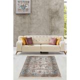 Ontheclouds Osmanlı Motifler Desenli Dijital Baskı Yıkanabilir Kaymaz Taban Salon Halı, 160 x 230