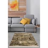 Ontheclouds Osmanlı Motiif Batik Renk Geçişli Dijital Baskı Yıkanabilir Kaymaz Taban Salon Halısı, 80 x 50