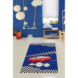 Ontheclouds Otomobil Yarışı Racer Dijital Baskı Yıkanabilir Kaymaz Taban Çocuk Genç Odası Halısı, 100 x 500