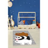 Ontheclouds Panda Ayı Animal Desenli Dijital Baskılı Kaymaz Taban Çocuk Odası Halısı, 80 x 150