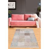 Ontheclouds Patchwork Mandala Desenli Yıkanabilir Kaymaz Taban Leke Tutmaz Modern Salon Halısı Ve Yolluk, 80 x 150