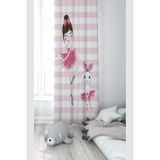 ontheclouds Pembe Balerin Desenli Dijital Baskı Fon Perdesi, 70 x 200, TYC00538338367, pembe-beyaz