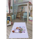 Ontheclouds Princess Prenses Desen Dijital Baskı Yıkanabilir Kaymaz Taban Çocuk Odası Halısı, 80 x 400