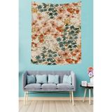 Ontheclouds Renkli Çiçekler Leke Tutmaz Kumaş Duvar Örtüsü Duvar Halısı Tapestry, 70 x 70