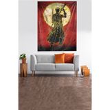 Ontheclouds Samuray Dövüşçü Dövüş Ustası Savaşçı Leke Tutmaz Kadife Kumaş Duvar Örtüsü Duvar Halısı Tapestry, 70 x 100, 70 x 100 WLLwd457A