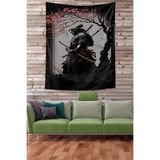 Ontheclouds Samuray Leke Tutmaz Kumaş Duvar Örtüsü Duvar Halısı Tapestry, 100 x 140