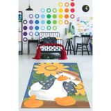 Ontheclouds Şapkalı Ördek Yıkanabilir Kaymaz Taban Leke Tutmaz Çocuk Odası Halısı, 80 x 250