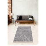 Ontheclouds Taş Döşeme Desenli Modern Dijital Baskı Yıkanabilir Kaymaz Taban Salon Halı Ve Yolluk, 100 x 150 MEG230E