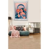 Ontheclouds The Empress Imparatoriçe Tarot Yıkanabilir Leke Tutmaz Kumaş Duvar Örtüsü Duvar Halısı Tapestry, 100 x 140