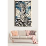 Ontheclouds The Tower Tarot Kale Leke Tutmaz Kadife Dokulu Kumaş Duvar Örtüsü Duvar Halısı Tapestry, 100 x 140