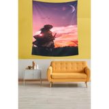 Ontheclouds Tomioka Giyuu Anime Leke Tutmaz Kumaş Duvar Örtüsü Duvar Halısı Tapestry, 100 x 140