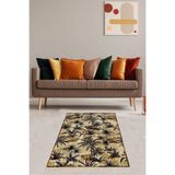 Ontheclouds Tropikal Palmiye Ağacı Desenli Dijital Baskı Yıkanabilir Kaymaz Taban Modern Salon Halısı Ve Yolluk, 80 x 250