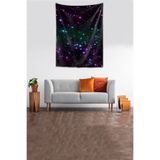 Ontheclouds Uzay Space Galaxy Yıldızlar Yıkanabilir Leke Tutmaz Kumaş Duvar Örtüsü Duvar Halısı Tapestry, 70 x 100