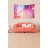 Ontheclouds Uzay Temalı Toz Bulutlu Leke Tutmaz Kadife Dokulu Kumaş Duvar Örtüsü Duvar Halısı Tapestry, 70 x 100