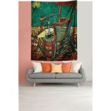 Ontheclouds Van Gogh'Un Sandalyesi Leke Tutmaz Kumaş Duvar Örtüsü Duvar Halısı Tapestry, 70 x 100