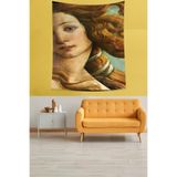 Ontheclouds Venüs'Ün Doğuşu Leke Tutmaz Kumaş Duvar Örtüsü Duvar Halısı Tapestry, 140 x 140