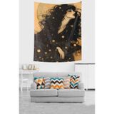 Ontheclouds Women Yıldızlar Leke Tutmaz Kumaş Duvar Örtüsü Duvar Halısı Tapestry, 70 x 100