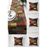 ontheclouds Yaz Evi Desenli Patchwork Runner Seti, TBSRNR1