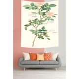 Ontheclouds Yazılı Pembe Gül Leke Tutmaz Kumaş Duvar Örtüsü Duvar Halısı Tapestry, 140 x 140