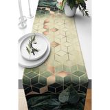 ontheclouds Yeşil Yapraklı Geometrik Petekli Runner, NRNNR5