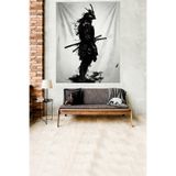 Ontheclouds Zırhlı Savaşçı Şovalye Leke Tutmaz Kadife Kumaş Duvar Örtüsü Duvar Halısı Tapestry, 140 x 140